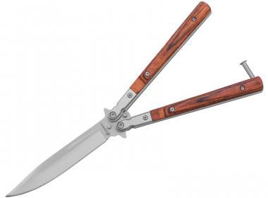 Nůž motýlek 02071 Albainox dřevo
