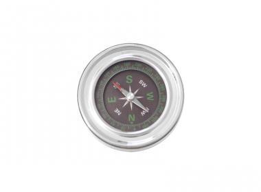 Stolní kompas 9339 stříbrný 6 cm