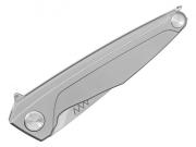 Zavírací nůž ANV Z300-005, titan, framelock