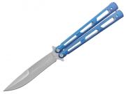 Nůž motýlek Albainox 02143 modrý