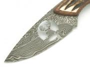 Damaškový nůž Albainox 31949 motiv jelen