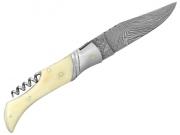 Zavírací nůž Laguiole Bougna 5192 damašek, kost