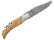 Zavírací nůž Laguiole Bougna 5892 damašek teak