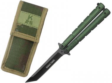 Nůž motýlek RUI Tactical - K25 36249 zelený