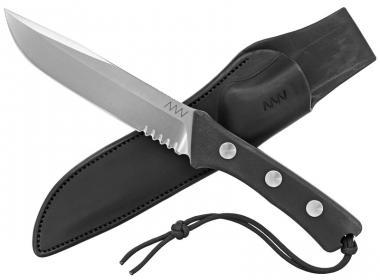Nůž ANV P400-013, zuby, kůže